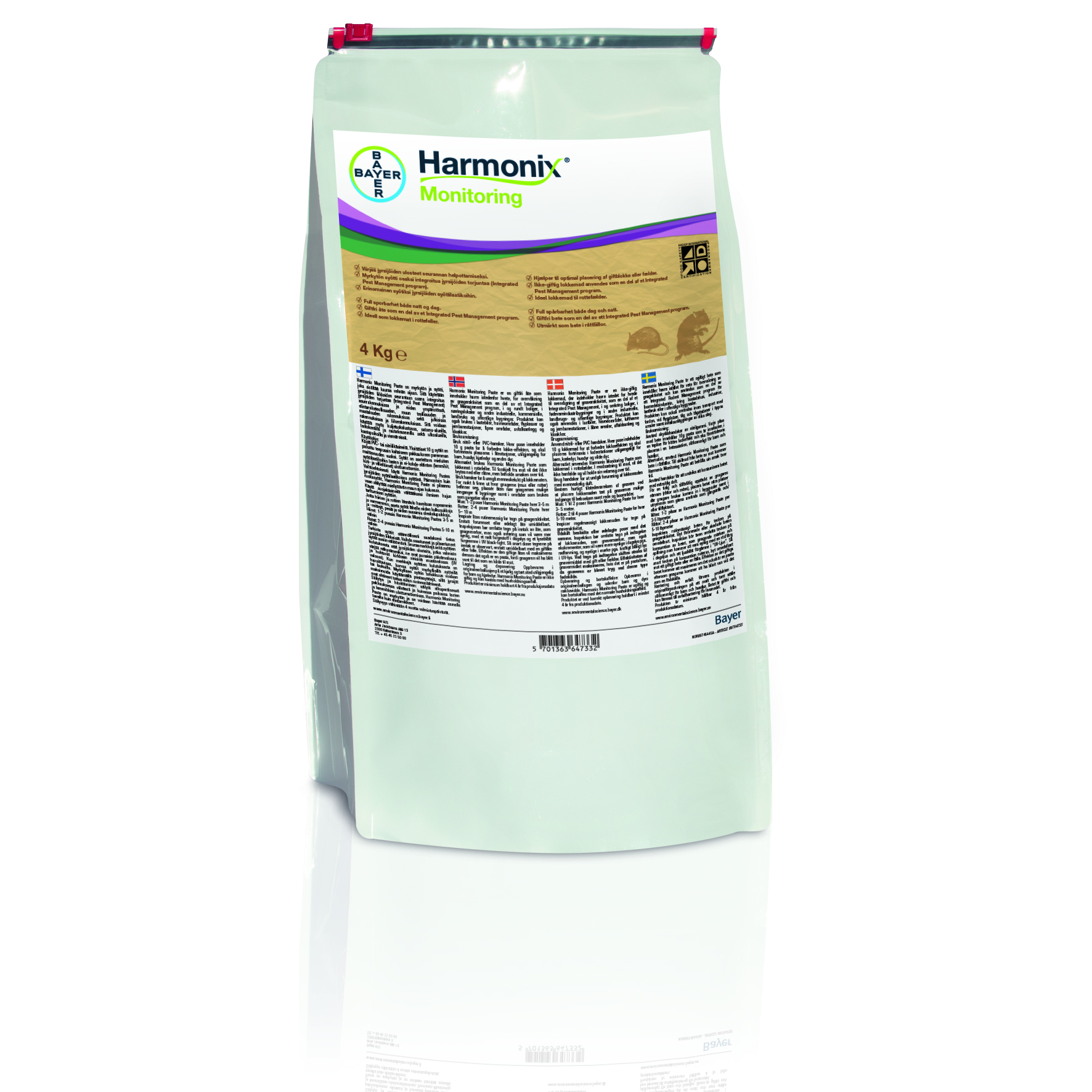 Harmonix UV - monitoreringspasta, 4kg - 400 stk.